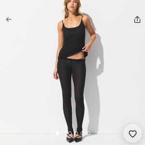 ISO SKIMS Sheer Rib Legging color Soot!!